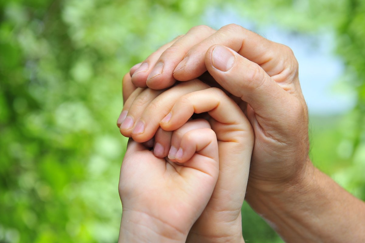 Семья руки вместе