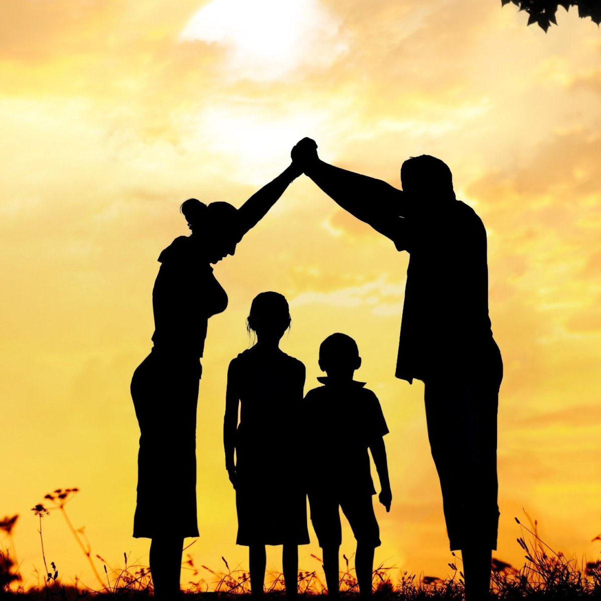 Семья силуэт