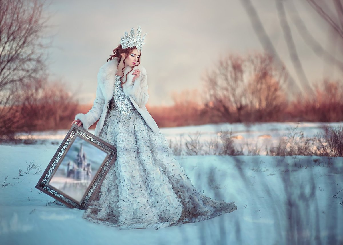 Фотосессия зимняя Королева