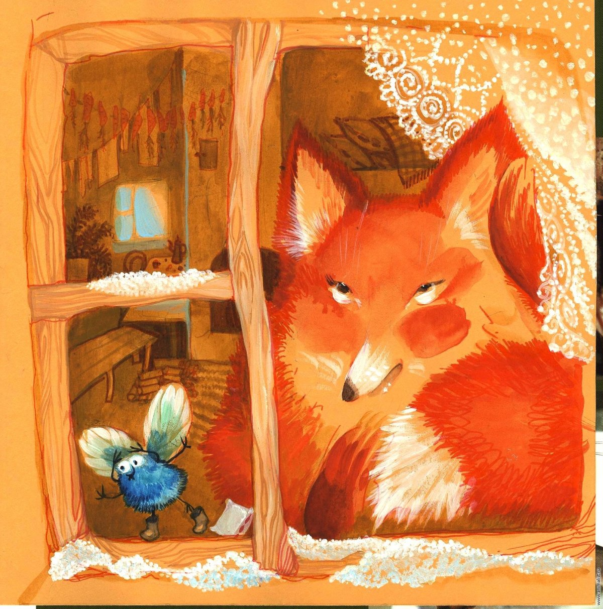 Лиса в домике