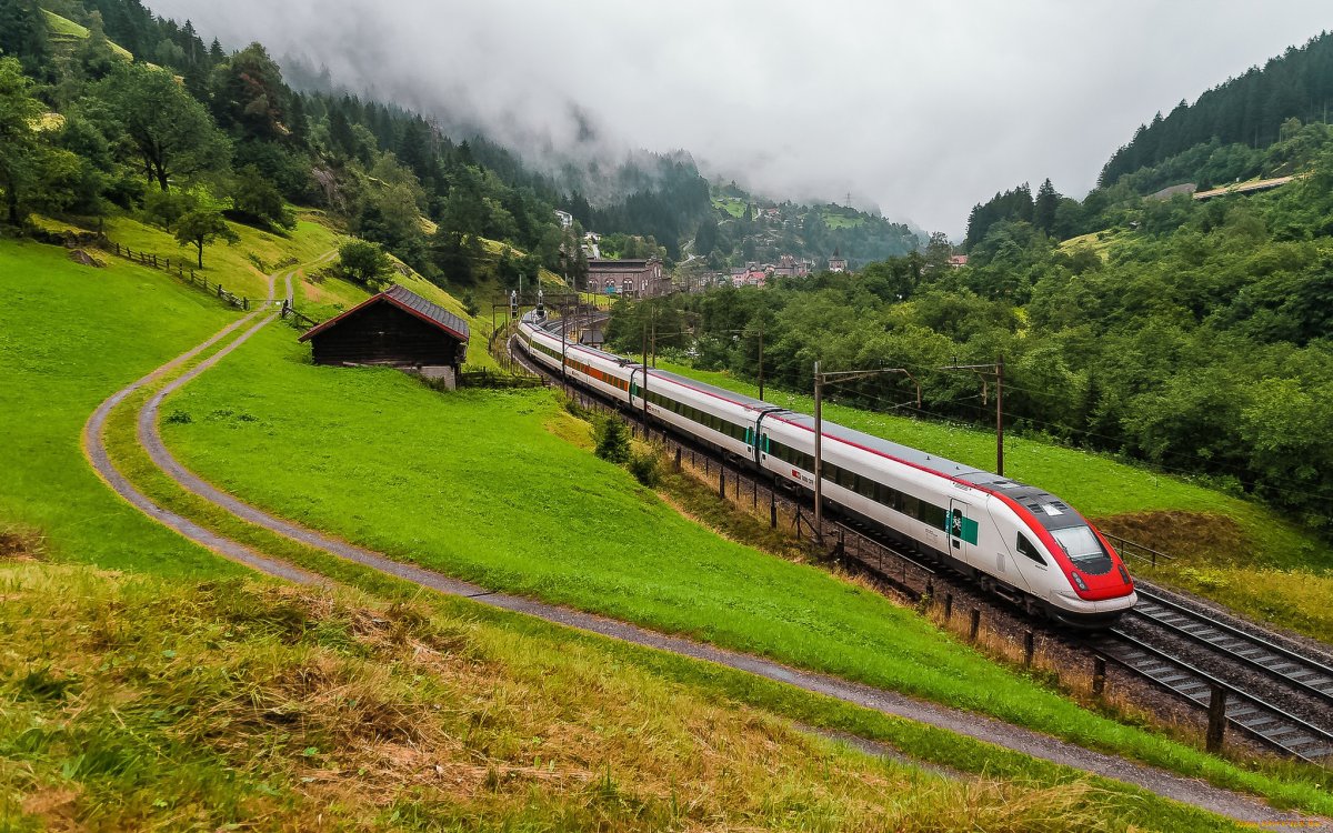 Красивый поезд