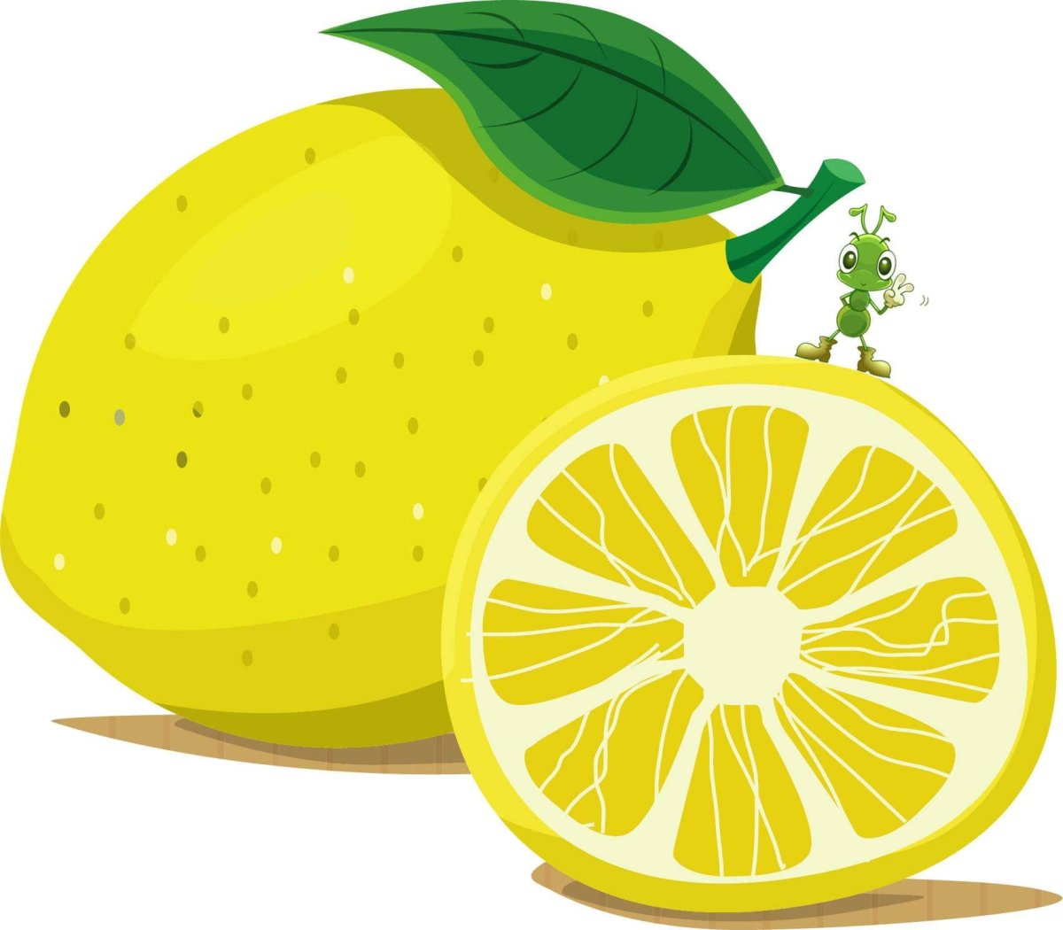 Лимон рисунок для детей простой