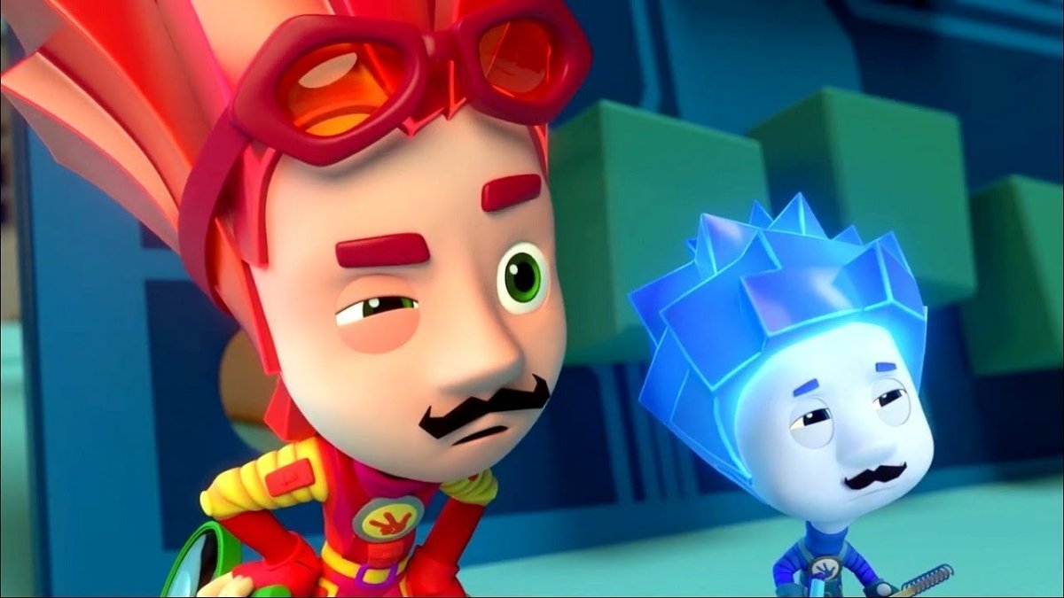 Фиксики Файер и Нолик