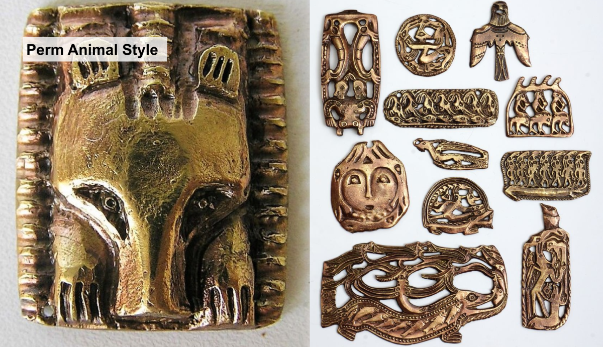 Пермский звериный стиль орнамент