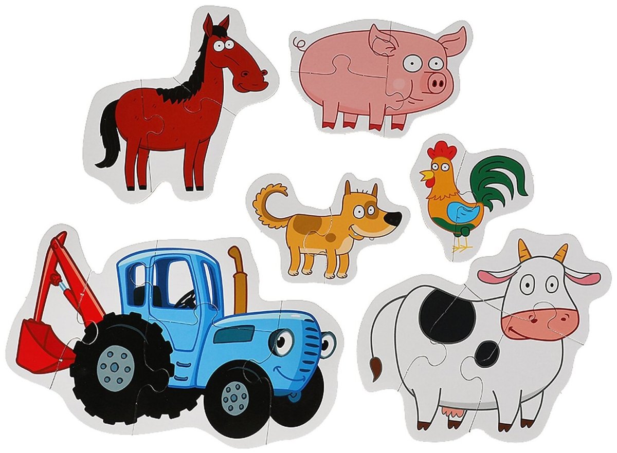 Синий трактор