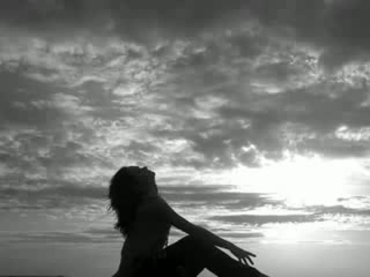 Грусть тоска девушка со спины