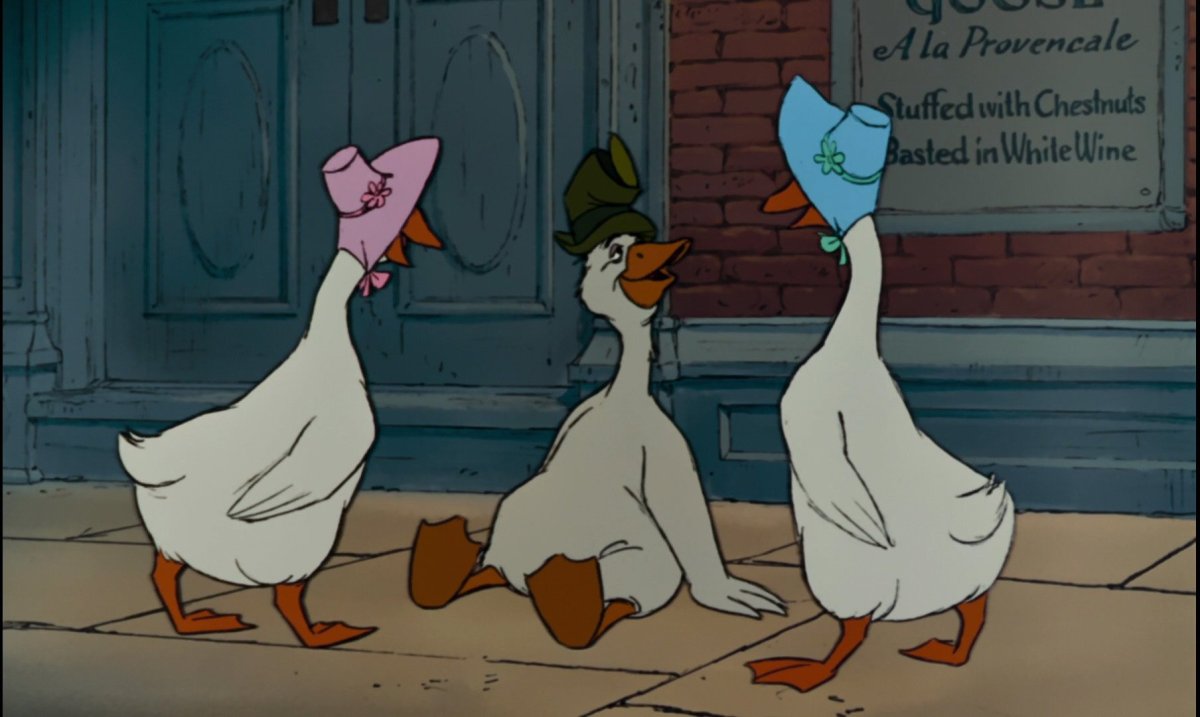 Гуси Раскрашенные бело серые