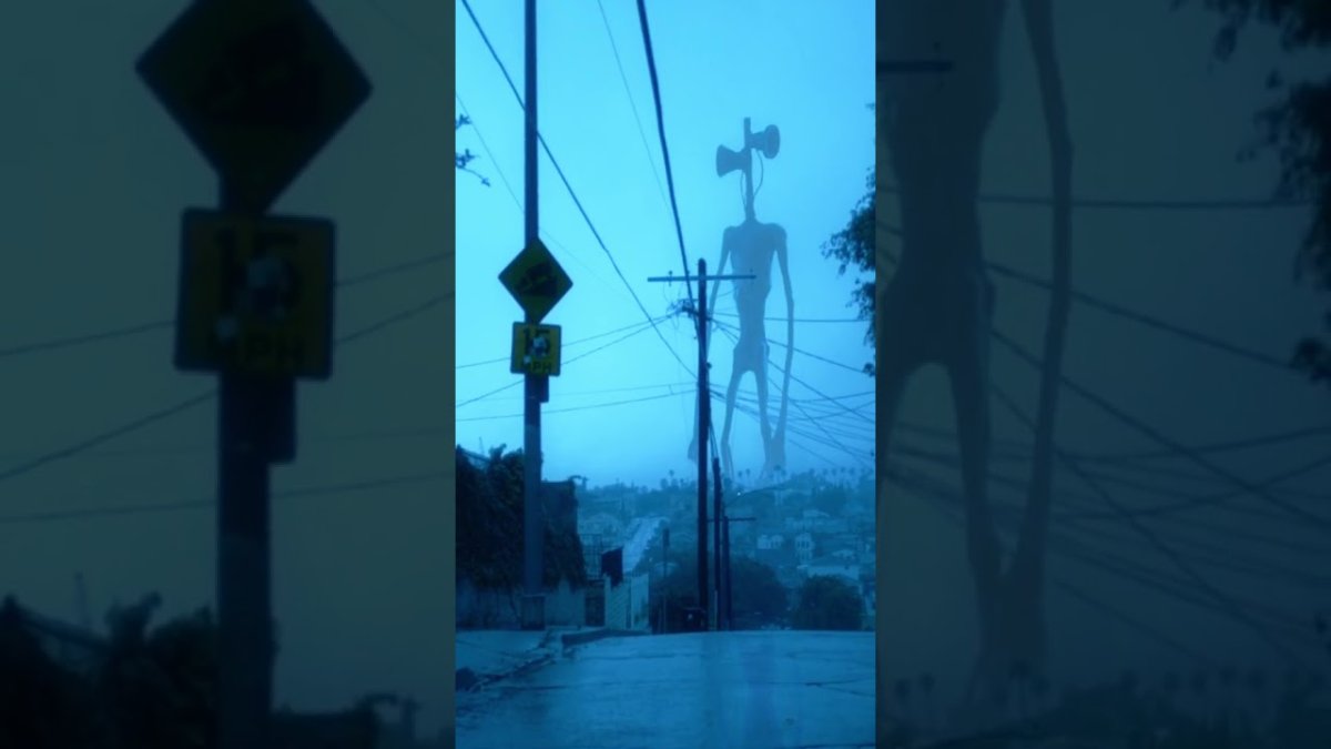 Сиреноголовый в реальной жизни в городе