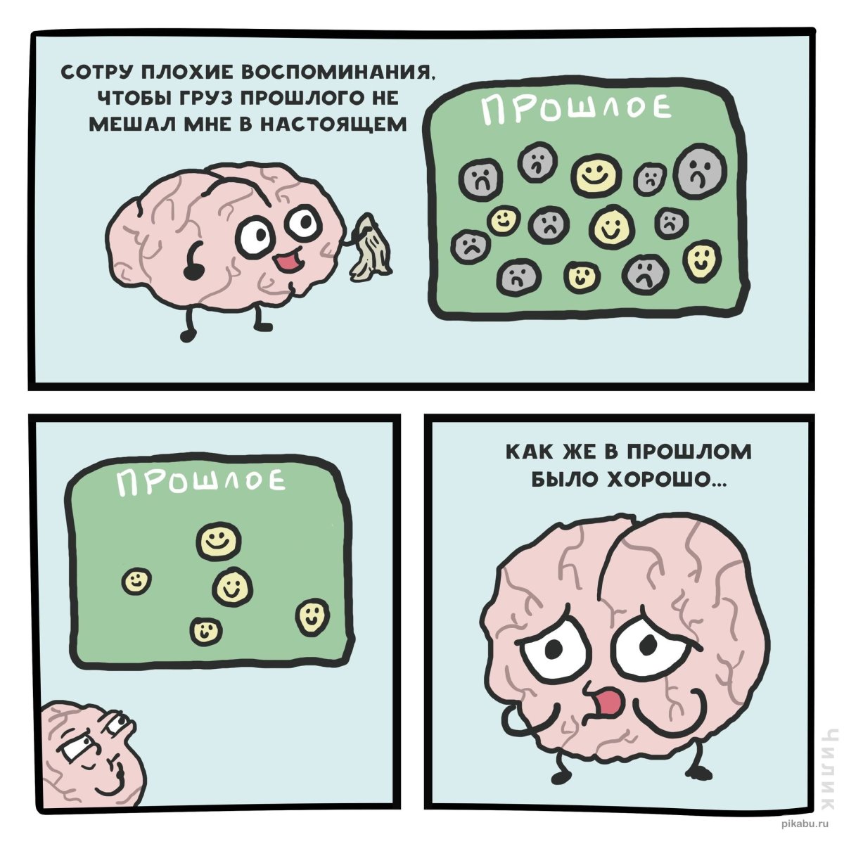 Мозг стирает плохие воспоминания