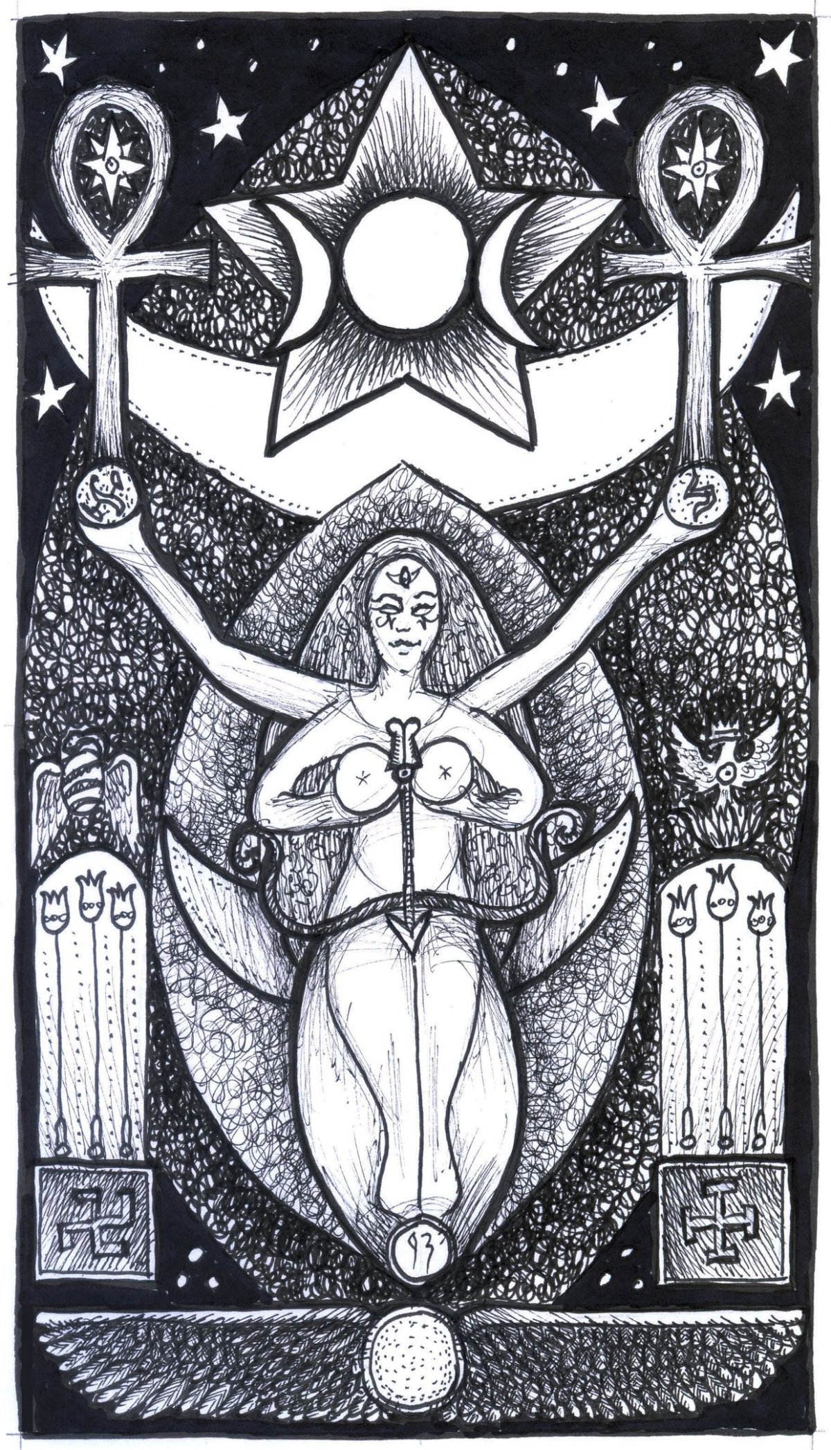 Таро 2 Аркан жрица