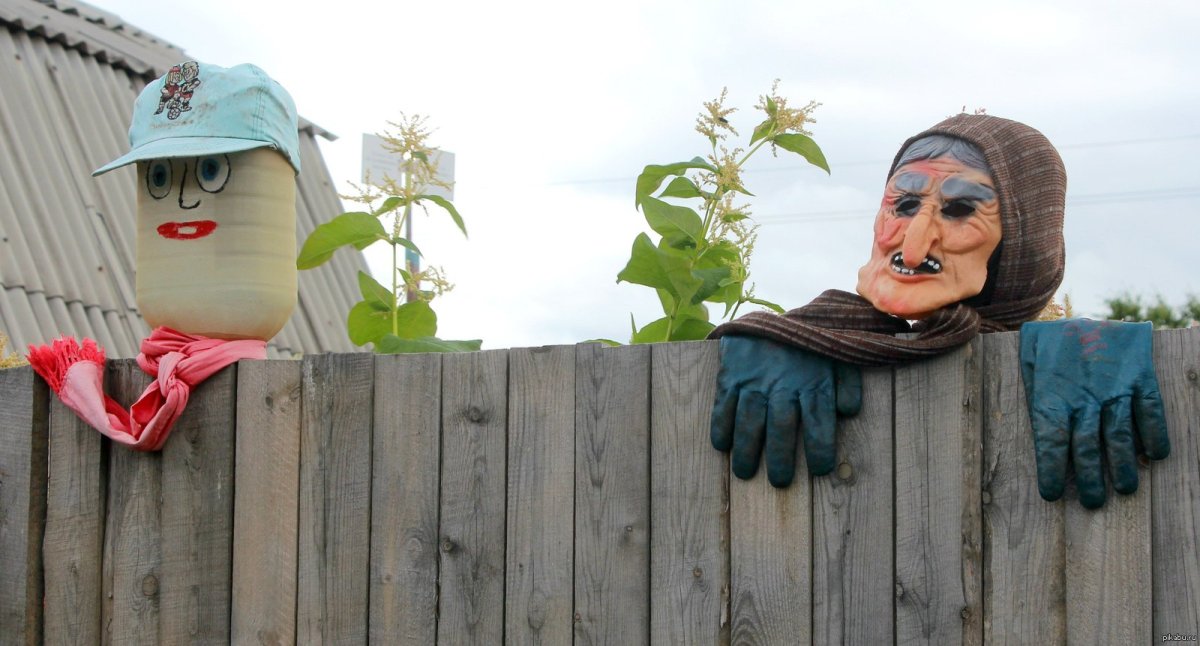 Прикольные украшения для сада огорода дачи