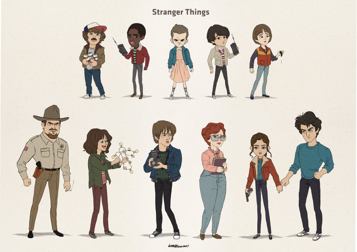 Stranger things Стив Нэнси Джонатан