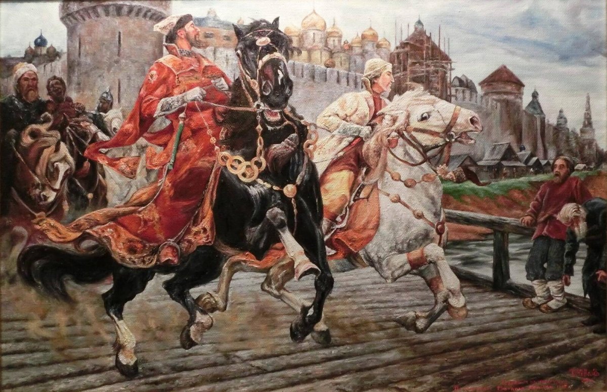 Царевич Иван Иванович на прогулке Авилов, Михаил