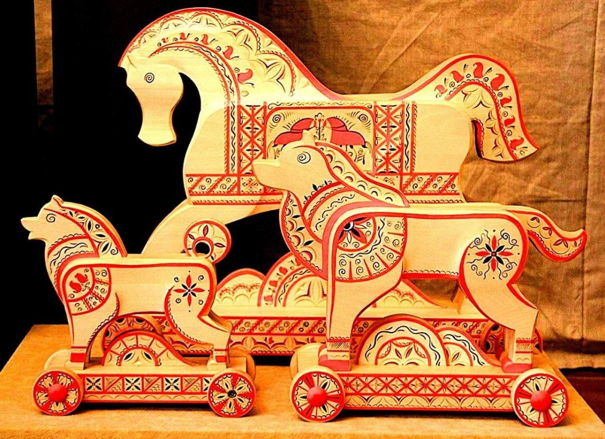 Народные промыслы Нижегородской области Семеновская роспись