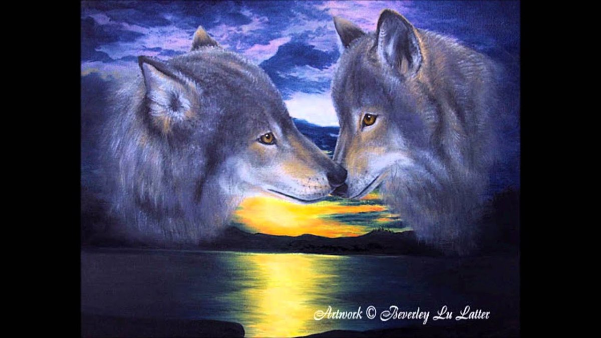 Картина пара Волков