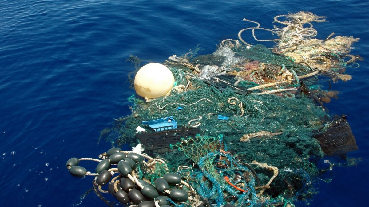 Great Pacific Garbage Patch со спутника