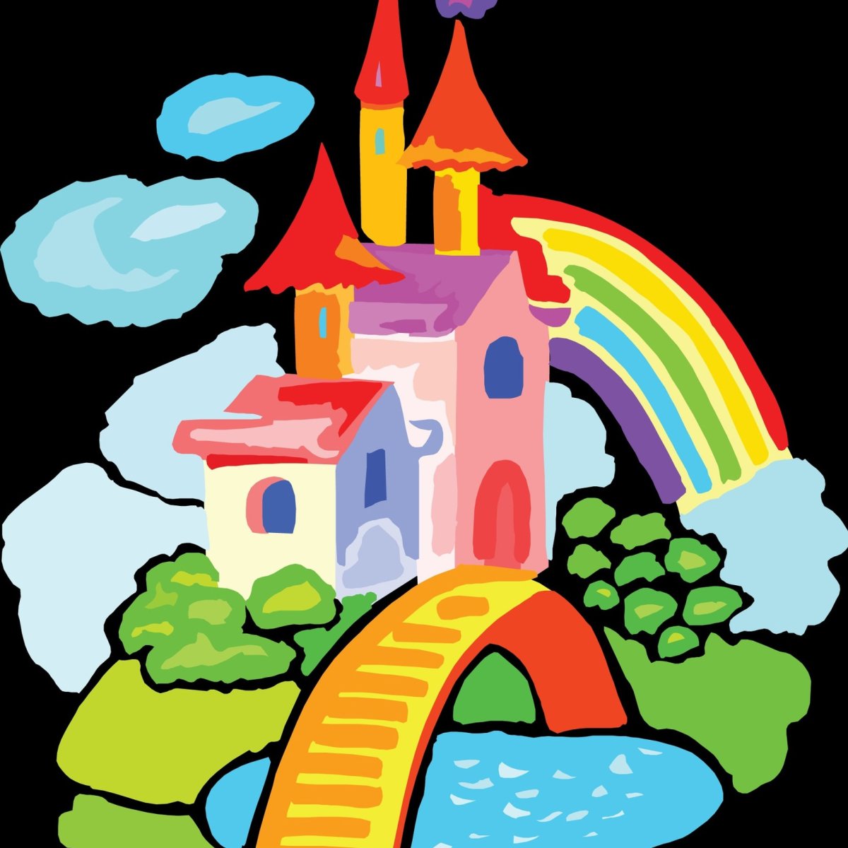 Розовый замок