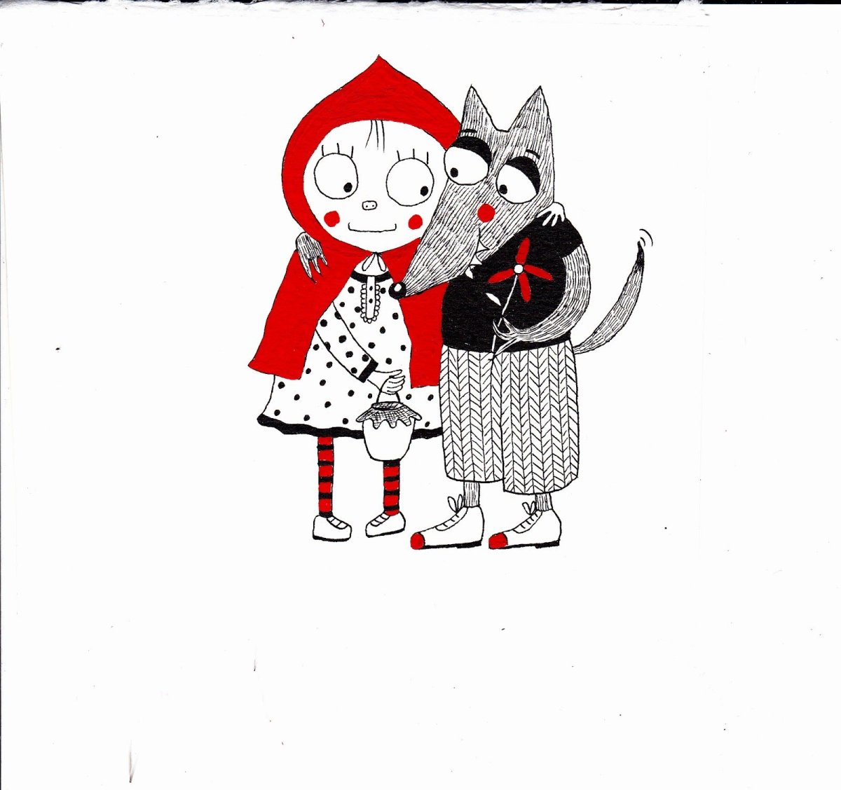 Красная шапочка прикол рисунок