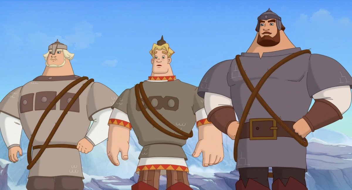 Илья Муромец перед камнем