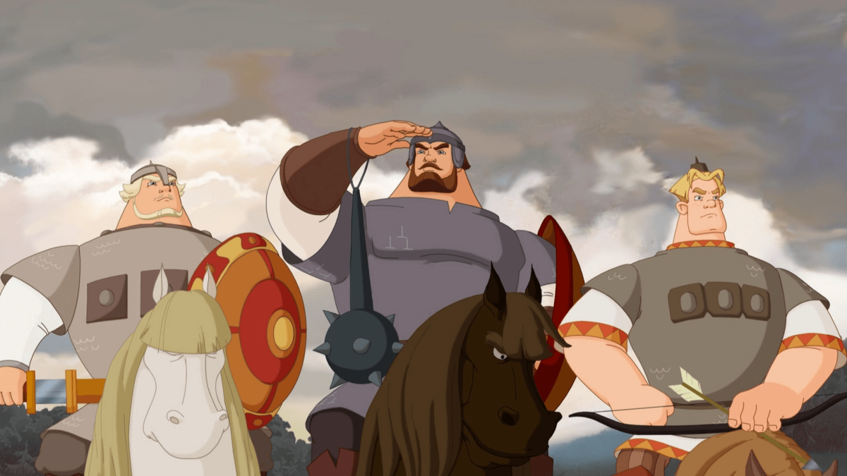 Былинный богатырь Илья Муромец рисунок