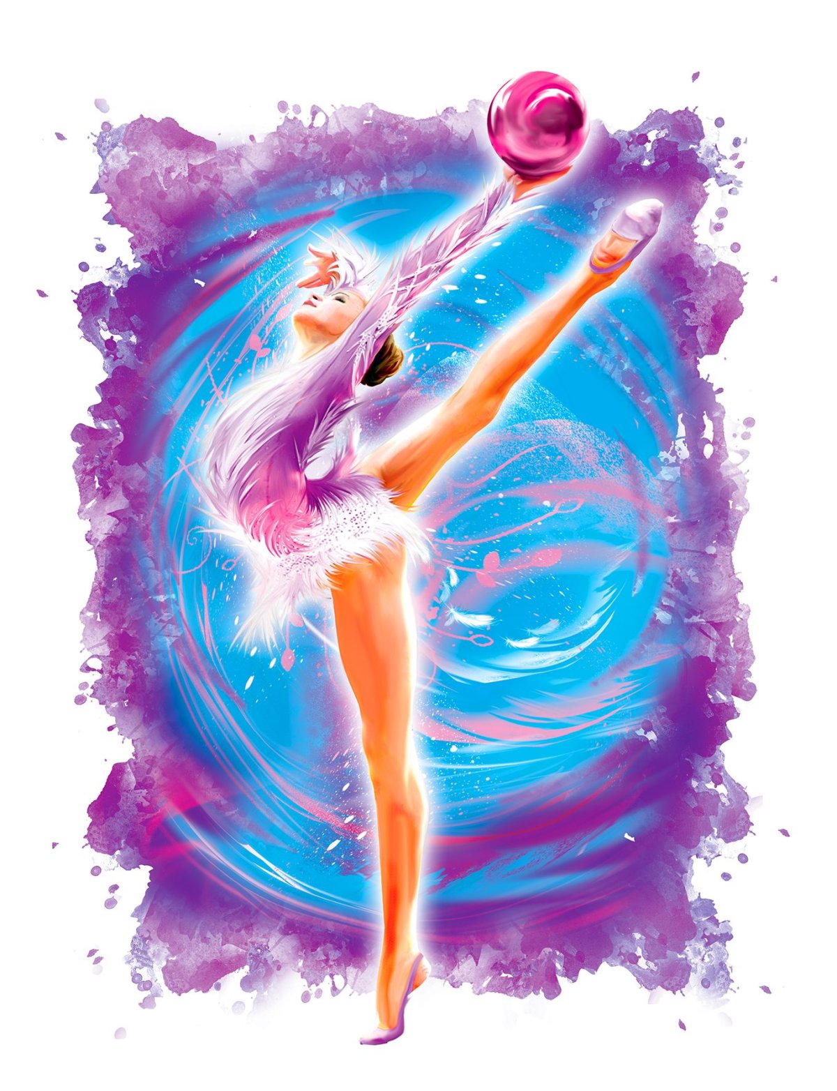 Гимнастка рисунок