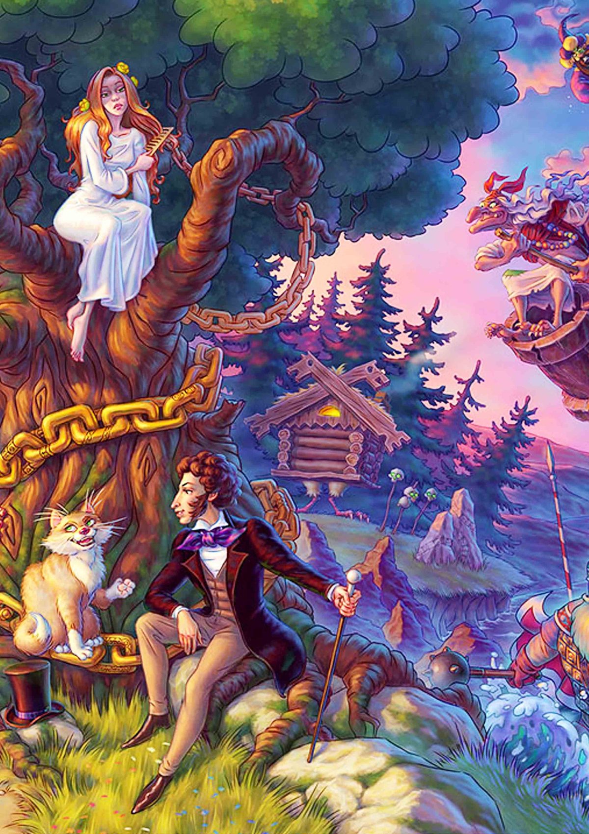 Сказки Пушкина у Лукоморья дуб зеленый