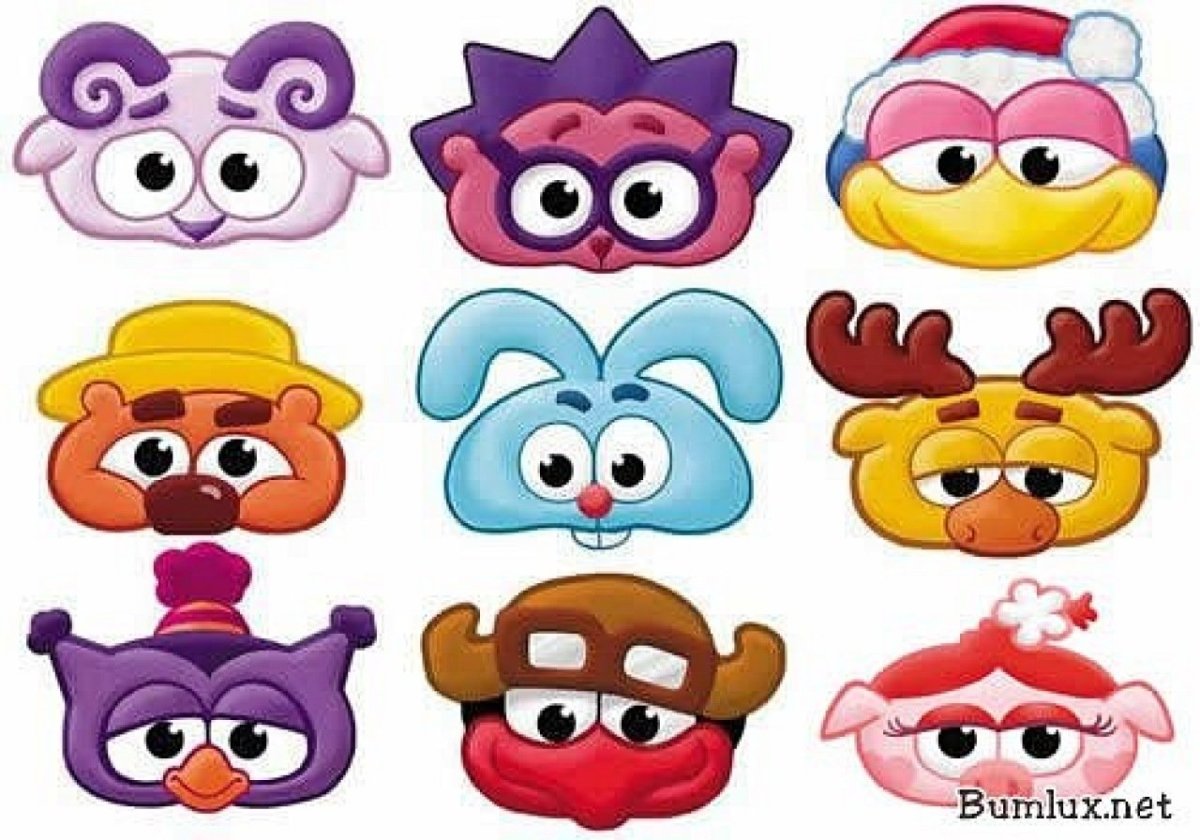 Маски Смешарики