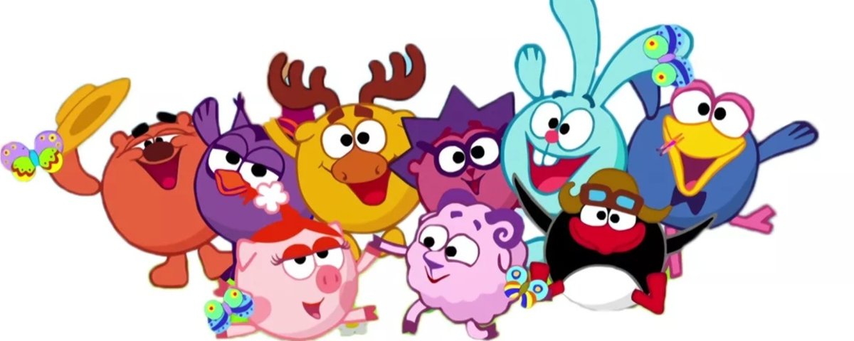 Смешарики рост персонажей