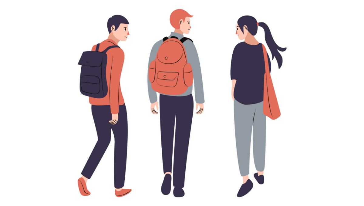 Человек в стиле Flat