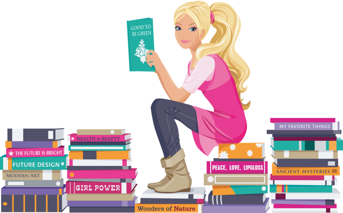 Чтение книги на прозрачном фоне