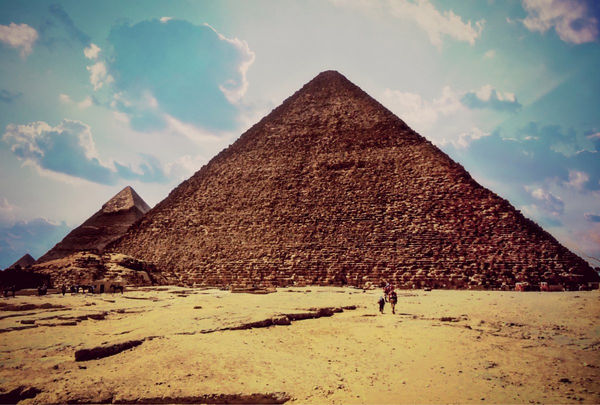 Верхушка пирамиды Хеопса