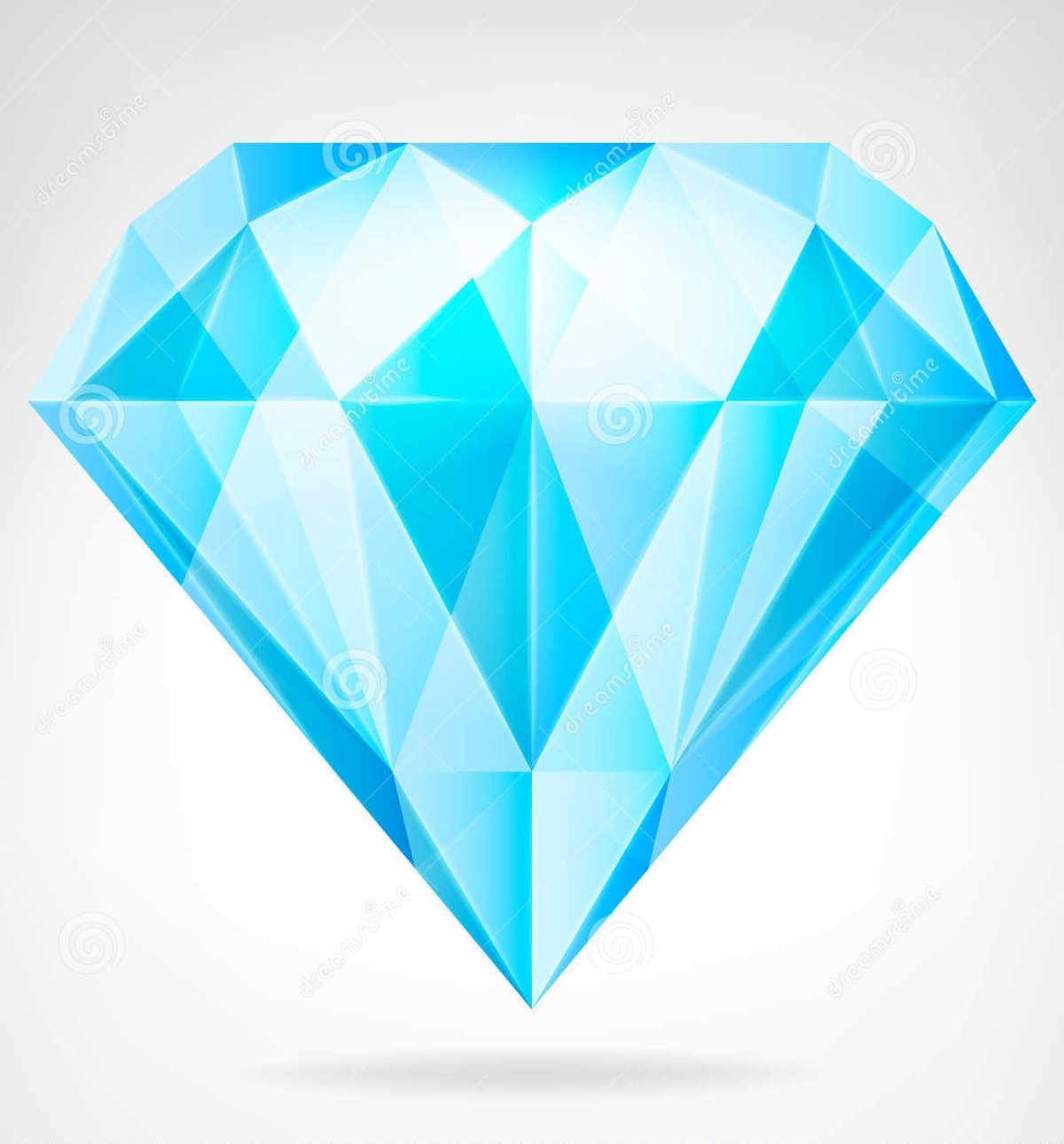 Голубой ромбовидный бриллиант