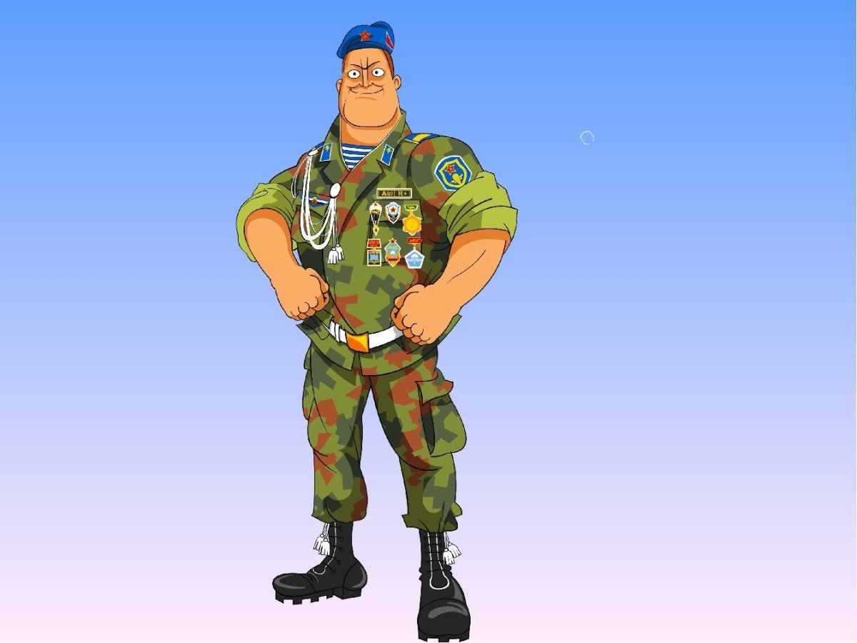 Десантник рисунок