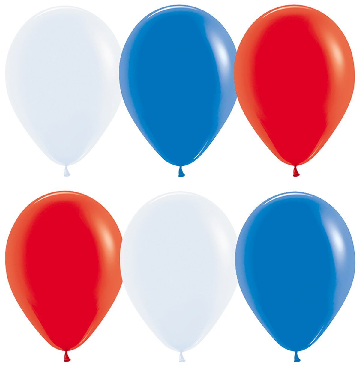 Шар воздушный 30см. Пастель "Триколор" 30шт (6051006)