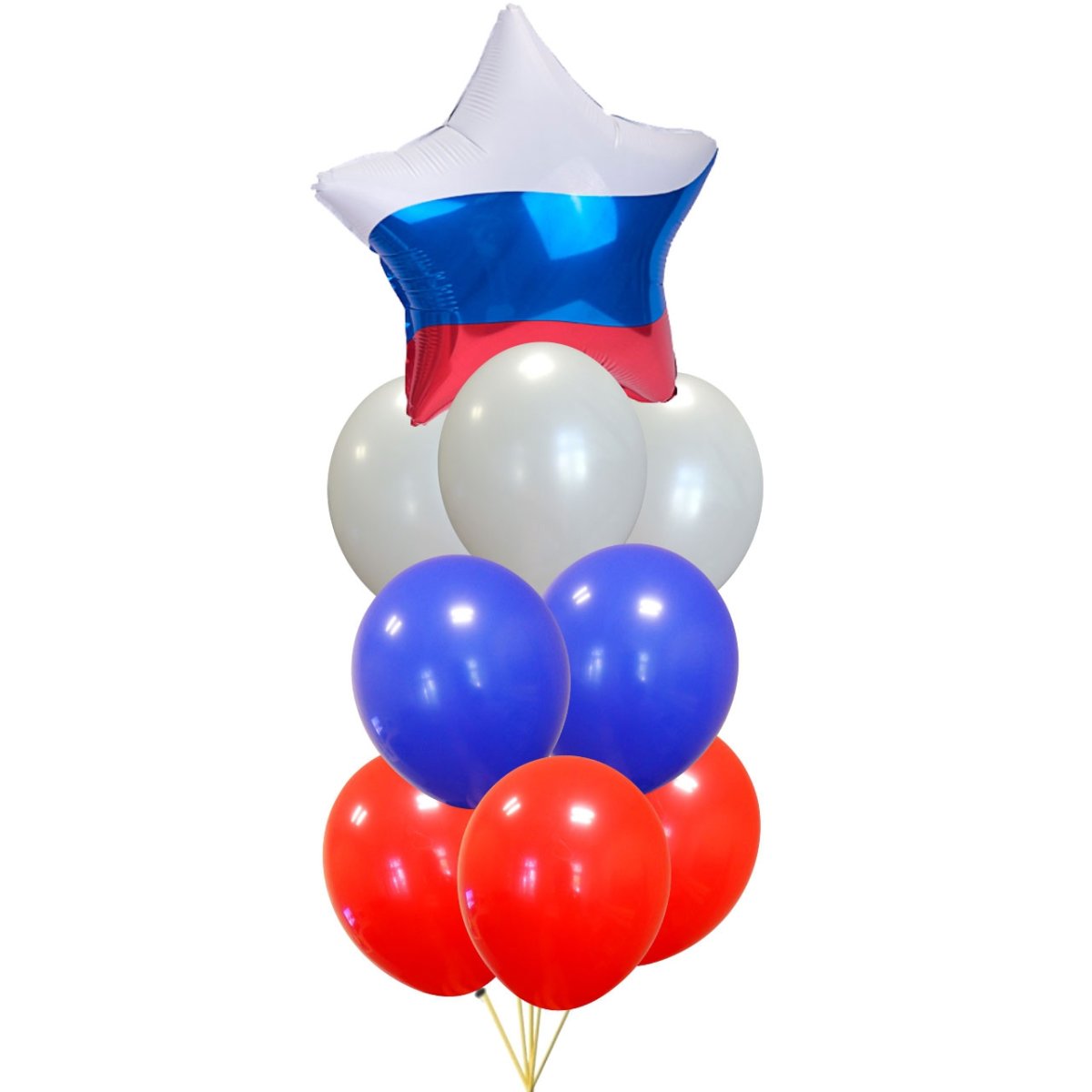 Фонтан из шаров Триколор