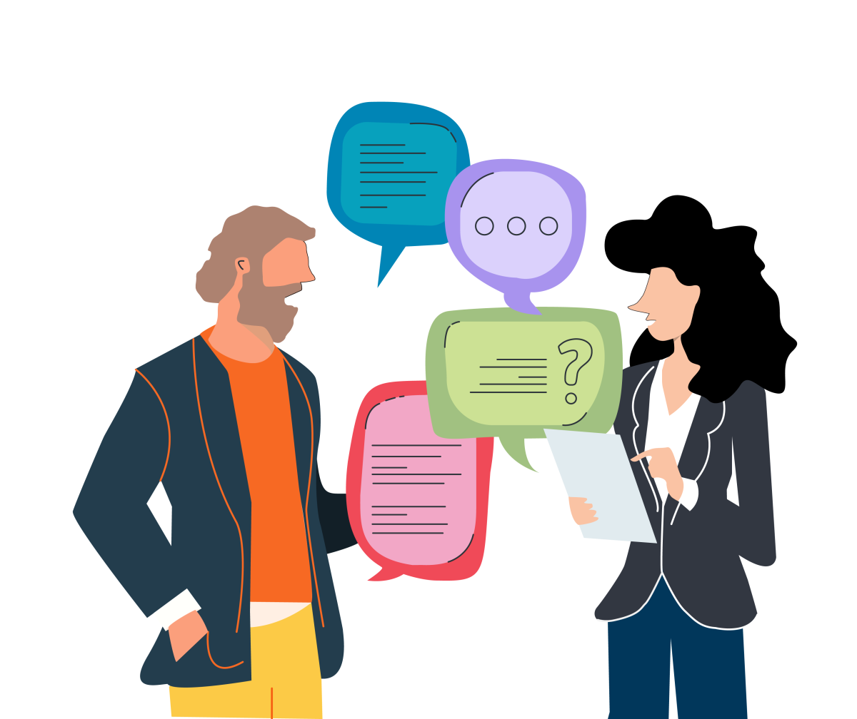 Общение иллюстрация