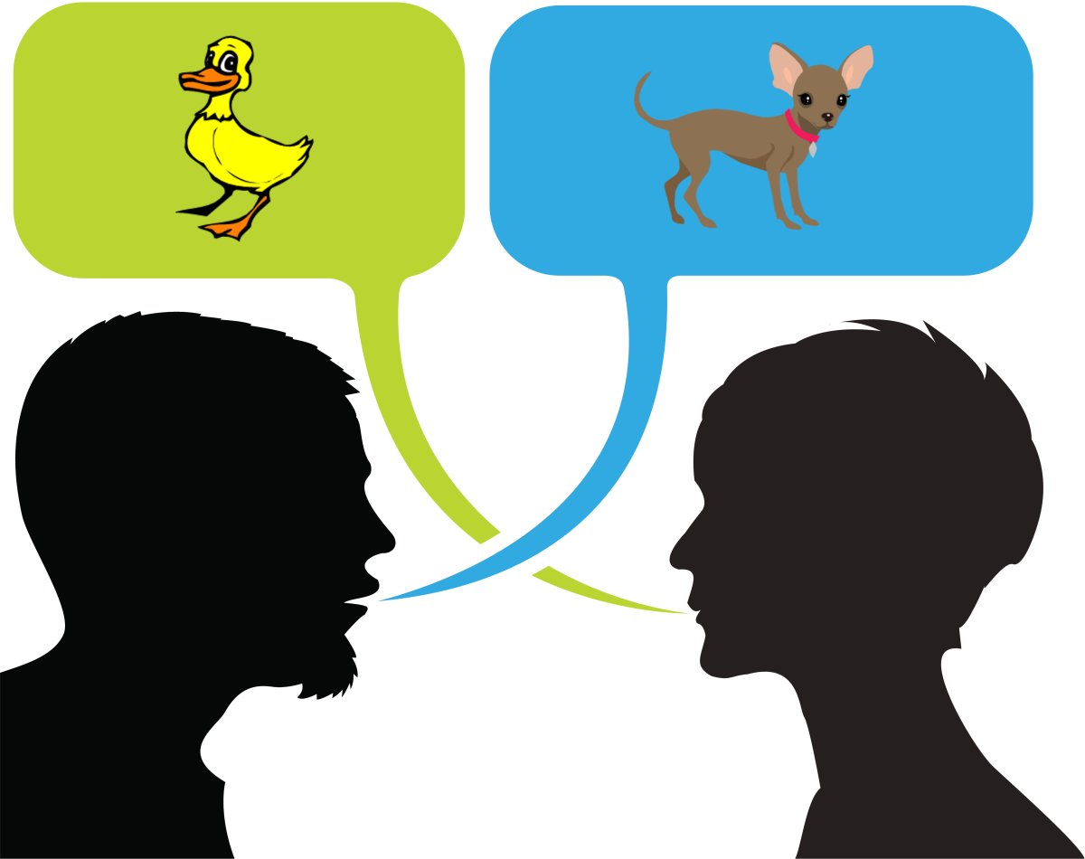 Общение людей на белом фоне