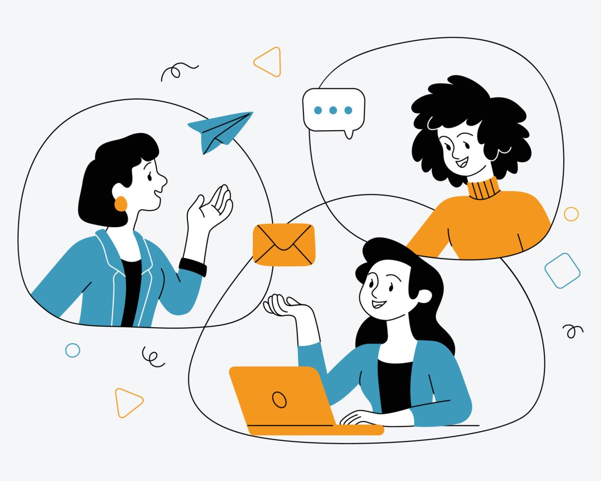 Общение в социальных сетях рисунок