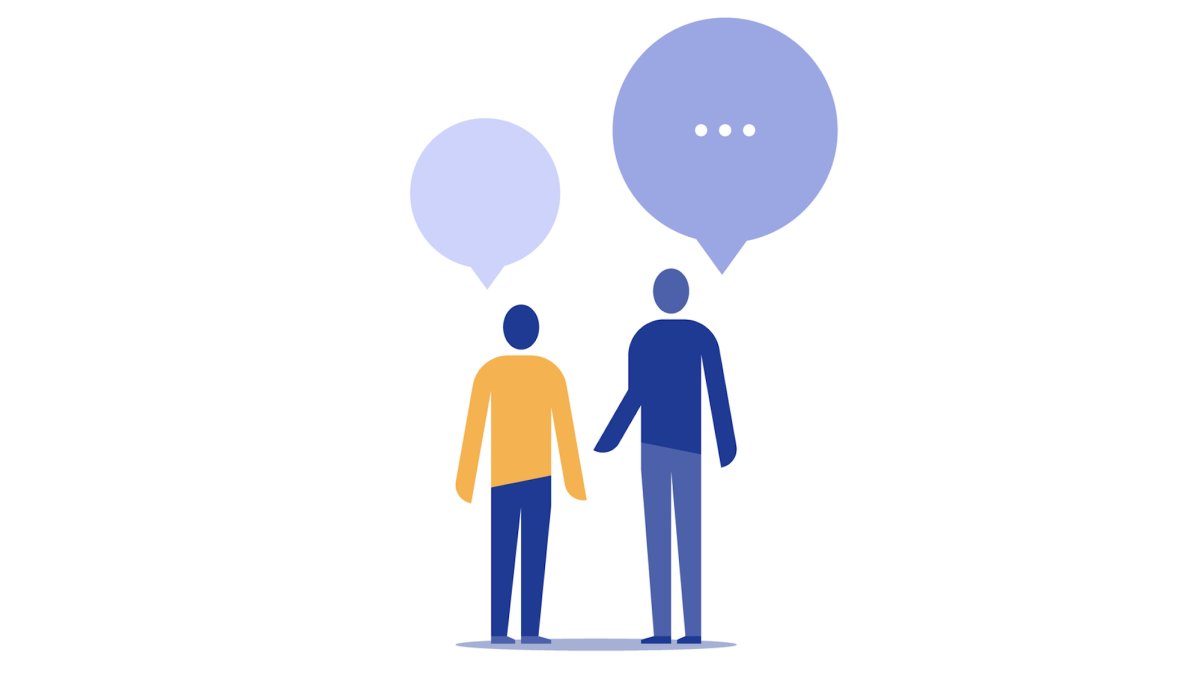 Общение иллюстрация