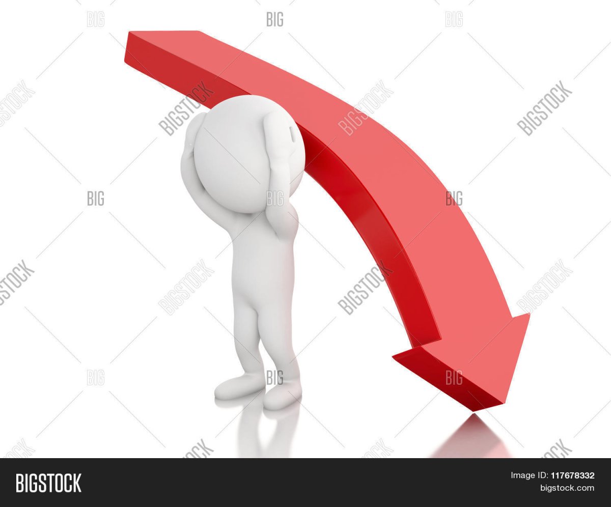 Человечек с красной стрелкой