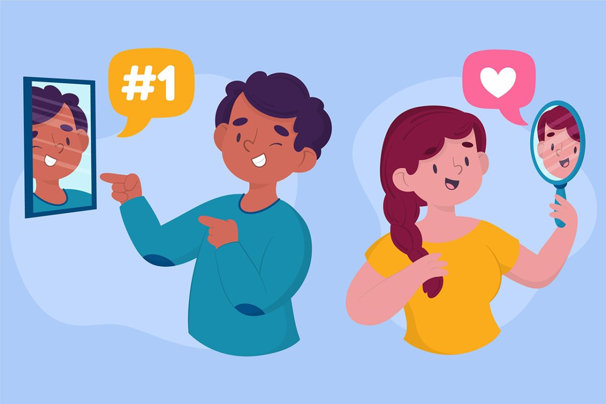 Самоуважение иллюстрация