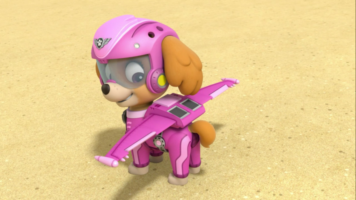 Грустная Скай Щенячий патруль