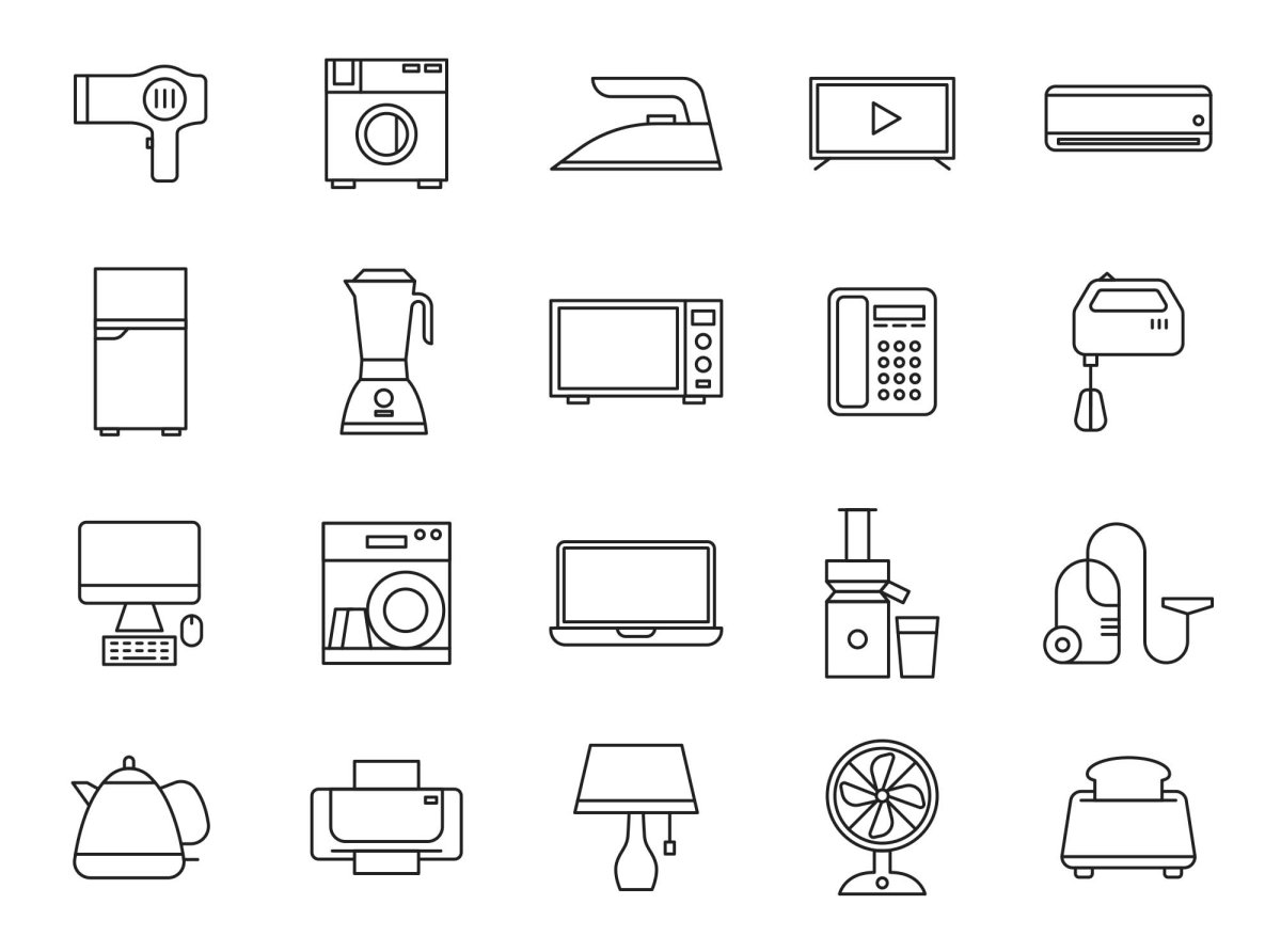 Бытовая техника значок