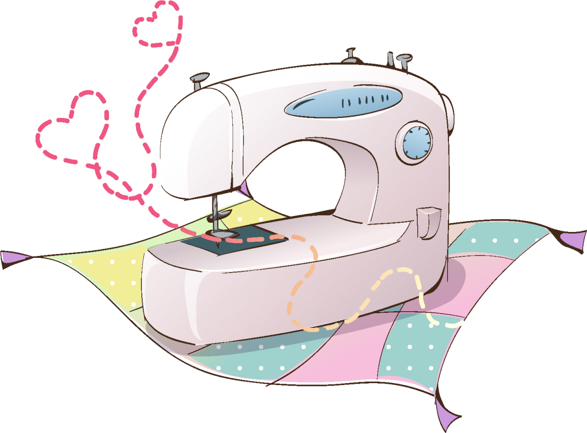 Векторная швейная машинка