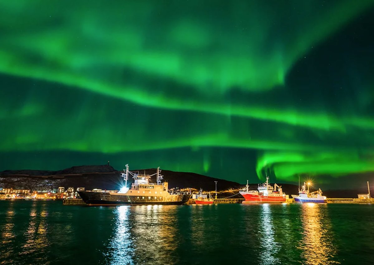 Хаммерфест Северное сияние