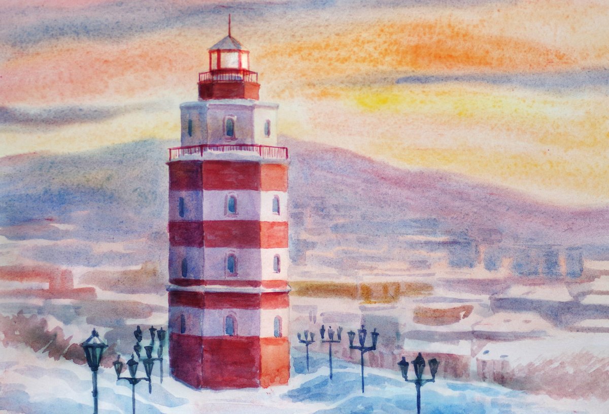 Мурманск Маяк зимой