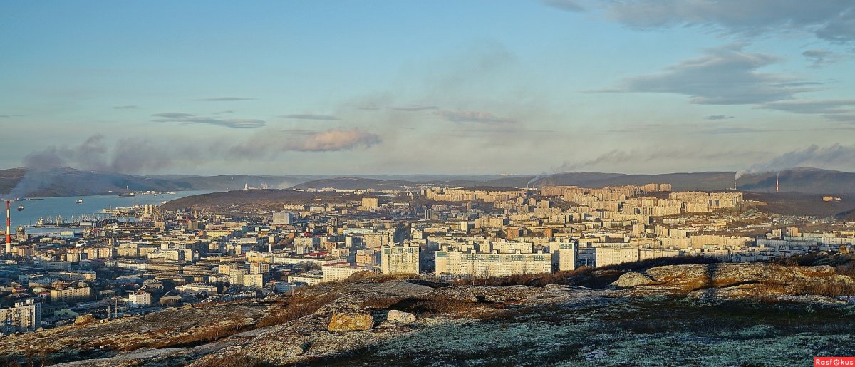 Мурманск панорама порт