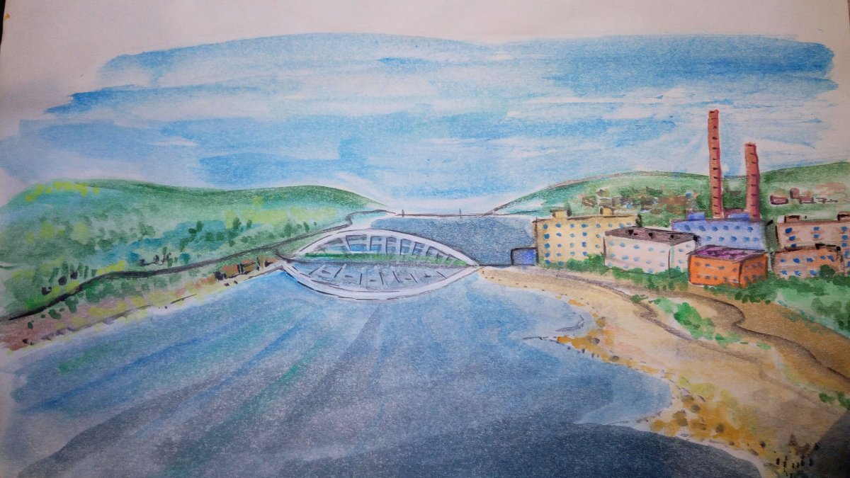 Мурманские пейзажи иллюстрации