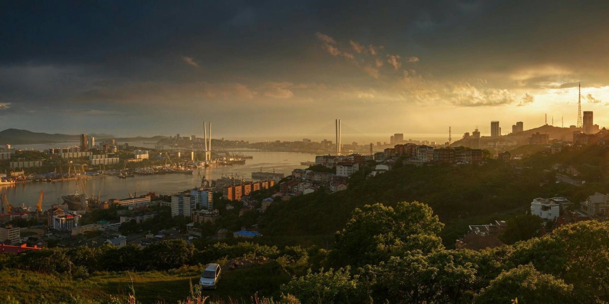 Владивосток панорама города