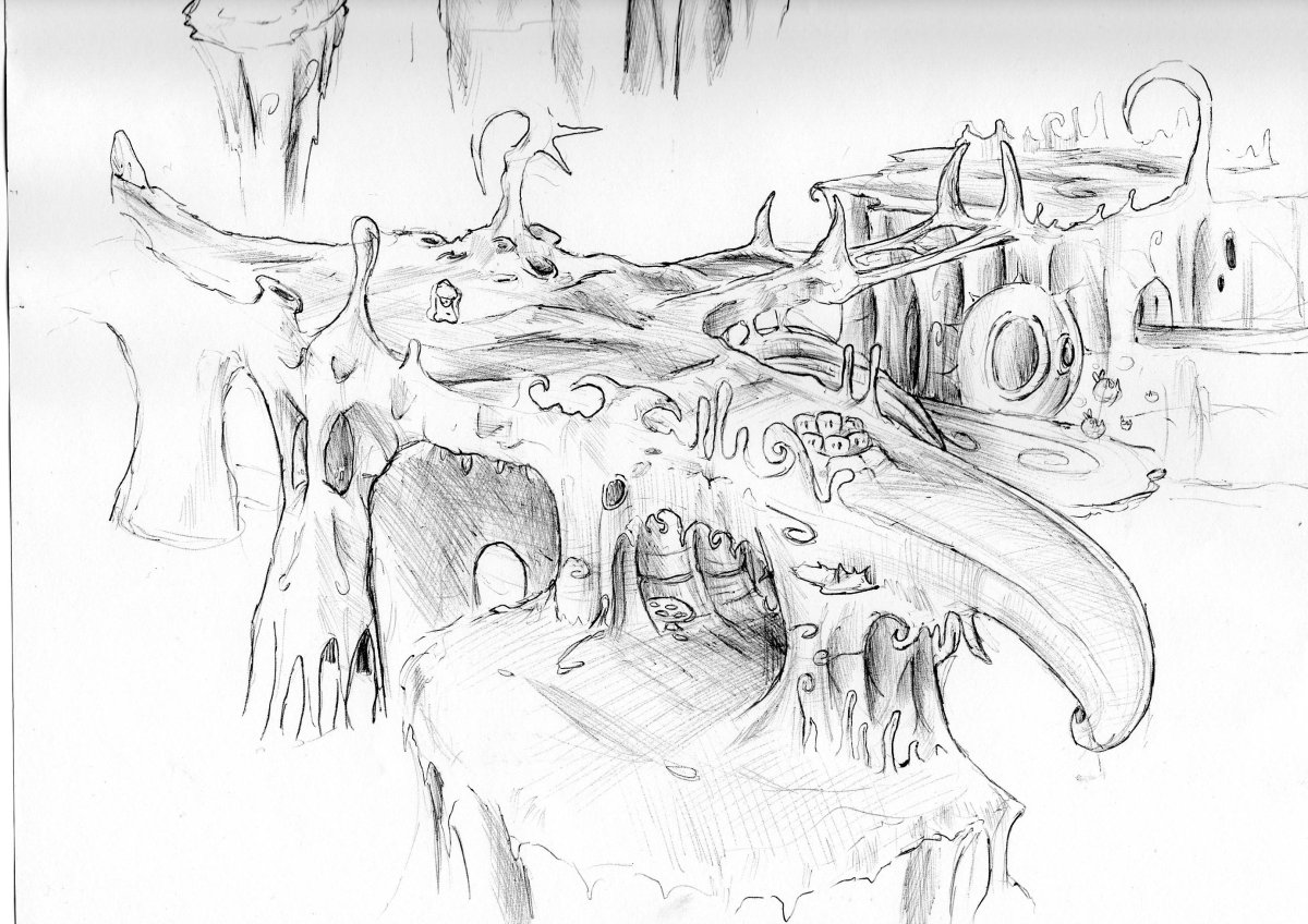 Рисунок на тему музыки в пещере горного короля